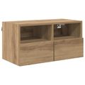vidaXL TV nástenná skriňa 60 x 30 x 30 cm Remeselný dub