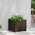 vidaXL Vyvýšený záhradný záhon z PP mokka 43x43x35 cm