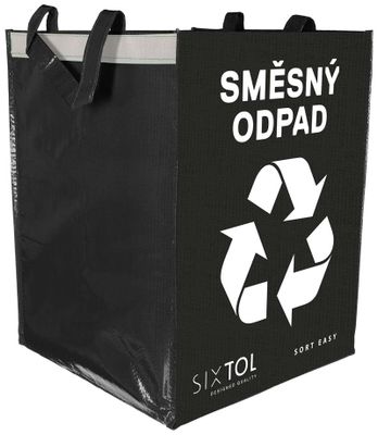 Taška na triedený odpad SORT EASY MIXED, 30x30x40cm, 36l SIXTOL