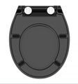 Schütte SLIM BLACK| Duroplast, Soft Close