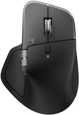 Logitech myš MX Master 4 for Mac space black Bezdrôtová myš, Darkfield 8000 DPI, hmatová odozva, Actions Ring, MagSpeed koliesko, 8 tlačidiel, Bluetooth 5.1, 70 dní výdrž, čierna