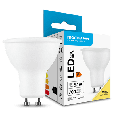 Modee LED žiarovka Bulb Alu-Plastic 7W GU10 110° teplá biela 700lm (ML-GU10P2700K7WN)
