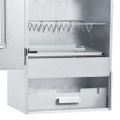 vidaXL Grilovacia udiareň so stolom pozinkovaná oceľ