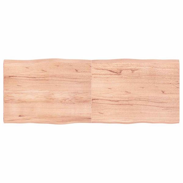vidaXL Stolová doska svetlohnedá 160x60x(2-4)cm ošetrený masív hrany