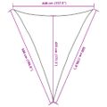 vidaXL Tieniaca plachta 160 g/m² tmavozelená 4x5x5 m HDPE
