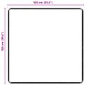 vidaXL Behúň koberec Čierna 100 x 100 cm 100% Polypropylén Tuft