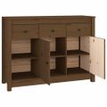 vidaXL Komoda medovo-hnedá 100x35x74 cm masívne borovicové drevo