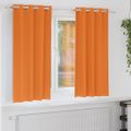 vidaXL Záclony na zatemnenie s krúžkami 2 ks Jasná oranžová Polyester