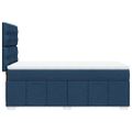 vidaXL Posteľný rám boxsping s matracom modrý 80x200 cm látka
