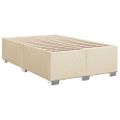 vidaXL Boxspring posteľ s matracom krémová 120x190 cm látka