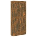 vidaXL Knižnica dymový dub 82,5x30,5x185,5 cm spracované drevo