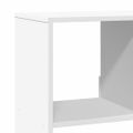 vidaXL Knižnica biela 100x33x125,5 cm kompozitné drevo