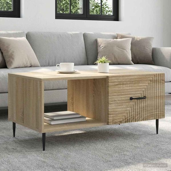 vidaXL Konferenčný stolík Dub sonoma 90 x 50 x 40 cm Kompozitné drevo