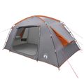 vidaXL Stan chata Šedá a oranžová 400 x 210 x 180 cm Polyester
