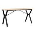 vidaXL Jedálenský stolík v tvare Y 160x80x75 cm borovica a oceľ