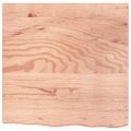 vidaXL Kúpeľňová doska bledohnedá 60x60x(2-4) cm ošetrený masív