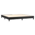 vidaXL Posteľný rám s boxspringom čierny 200x200 cm umelá koža