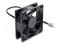Delock - Ventilátor skrine - axiálny - 80 mm - čierna