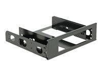 Bay adaptér pre dátový sklad - 5,25" na 3,5" - čierna