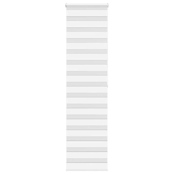 vidaXL Zebra roleta biela 55x200 cm šírka látky 50,9 cm polyester