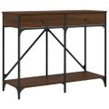vidaXL Konzolový stolík hnedý dub 100x39x78,5 cm kompozitné drevo