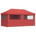 vidaXL Párty stan 292 x 580 x 315 cm Vínovo červená Oxfordská látka