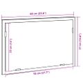 vidaXL Kúpeľňové zrkadlo s LED svetlami, čierny dub 60x8,5x37 cm