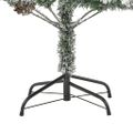 vidaXL Osvetlený vianočný stromček, zasnežený, šišky 195 cm, PVC a PE