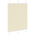 vidaXL plisovaná roleta krémová 105x150 cm Šírka látky 104,4 cm