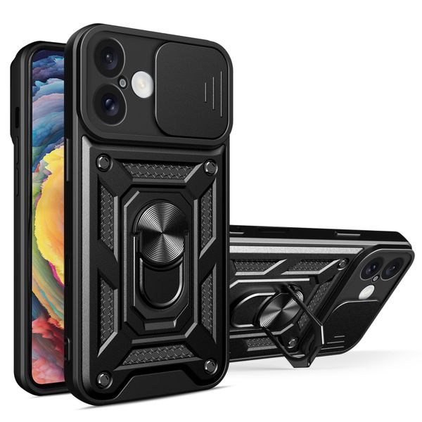 Obal Defender Slide pre iPhone 16 6,1" čierny