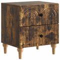 vidaXL Nočný stolík 2 ks Dymový dub 43 x 34,5 x 48 cm Kompozitné drevo