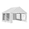 vidaXL Záhradný stan z PVC, 3x4 m, biely
