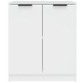 vidaXL Komoda biela 60x30x70 cm spracované drevo