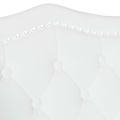 vidaXL Chesterfield lavica Biela 120,5 x 65 x 75 cm Umelá koža