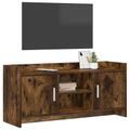vidaXL TV skrinka 102 x 33 x 47 cm Dymový dub Kompozitné drevo