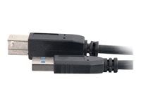 USB A to USB B - M/M - Kábel USB - USB typ A (M) do USB Type B (M) - USB 3.0 - 2 m - čierna