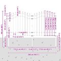 vidaXL Záhradný plot WOERDEN 240 x 165 cm Povrchovo upravená oceľ