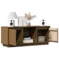 vidaXL TV skrinka medovo-hnedá 110,5x35x44 cm masívna borovica