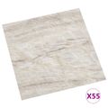 vidaXL Podlahové dosky Hnedá a béžová 5,11 m² 55 ks PVC