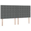 vidaXL Postel s úložným prostorem a matrací Tmavo šedá 200 x 200 cm