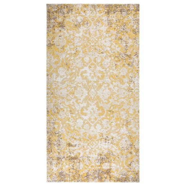 vidaXL Vonkajší koberec hladké tkanie 80x150 cm žltý