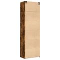vidaXL Úložná skrinka dymový dub 70x42,5x225 cm kompozitné drevo