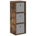 vidaXL Servírovacia skriňa so zásuvkou Dymová dub 25,5 x 22 x 69,5 cm
