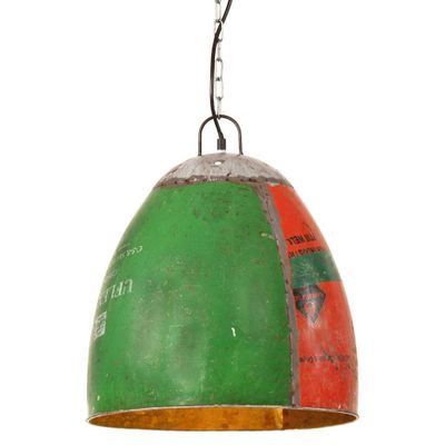 vidaXL Industriálna okrúhla závesná lampa 25 W farebná 42 cm E27