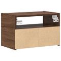 vidaXL Nástenný nočný stolík hnedý dub 45x26x28,5 cm