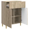 vidaXL Servírovacia skriňa Dub sonoma 66 x 34,5 x 90 cm