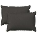 vidaXL Poťah na podložku 2 ks HOUTEN Tmavosivá 30 x 50 cm Falošný ľan
