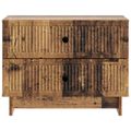 vidaXL Nočný stolík Staré drevo 62 x 34,5 x 47,5 cm Kompozitné drevo