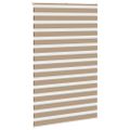 vidaXL Zebrová roleta pieskovo hnedá 140x200 cm šírka látky 135,9 cm polyester