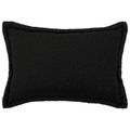 vidaXL Poťah na podložku 2 pcs HOUTEN Čierna 30 x 50 cm Bouclé
